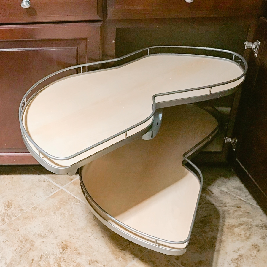 Kitchen Corner Storage - Lazy Susan Cabinet - ALL ORGANIZED