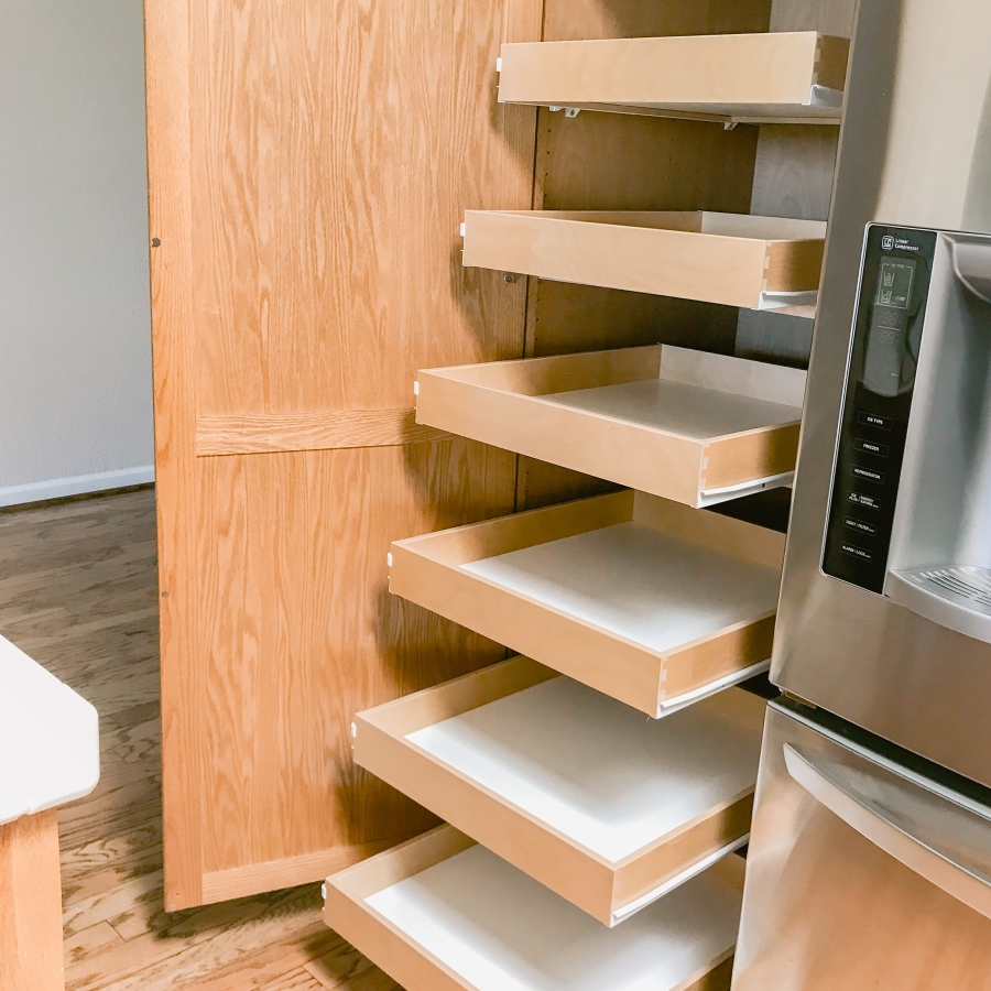 Pull Out Pantry Shelves for your Home - ALL ORGANIZED